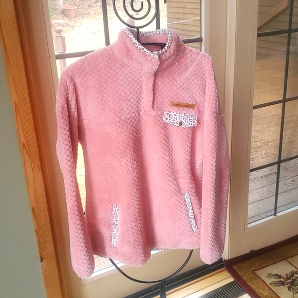Simply Southern Simply Soft‎ Light Pink Pullover Jacket| Sz Medium - Picture 1 of 12
